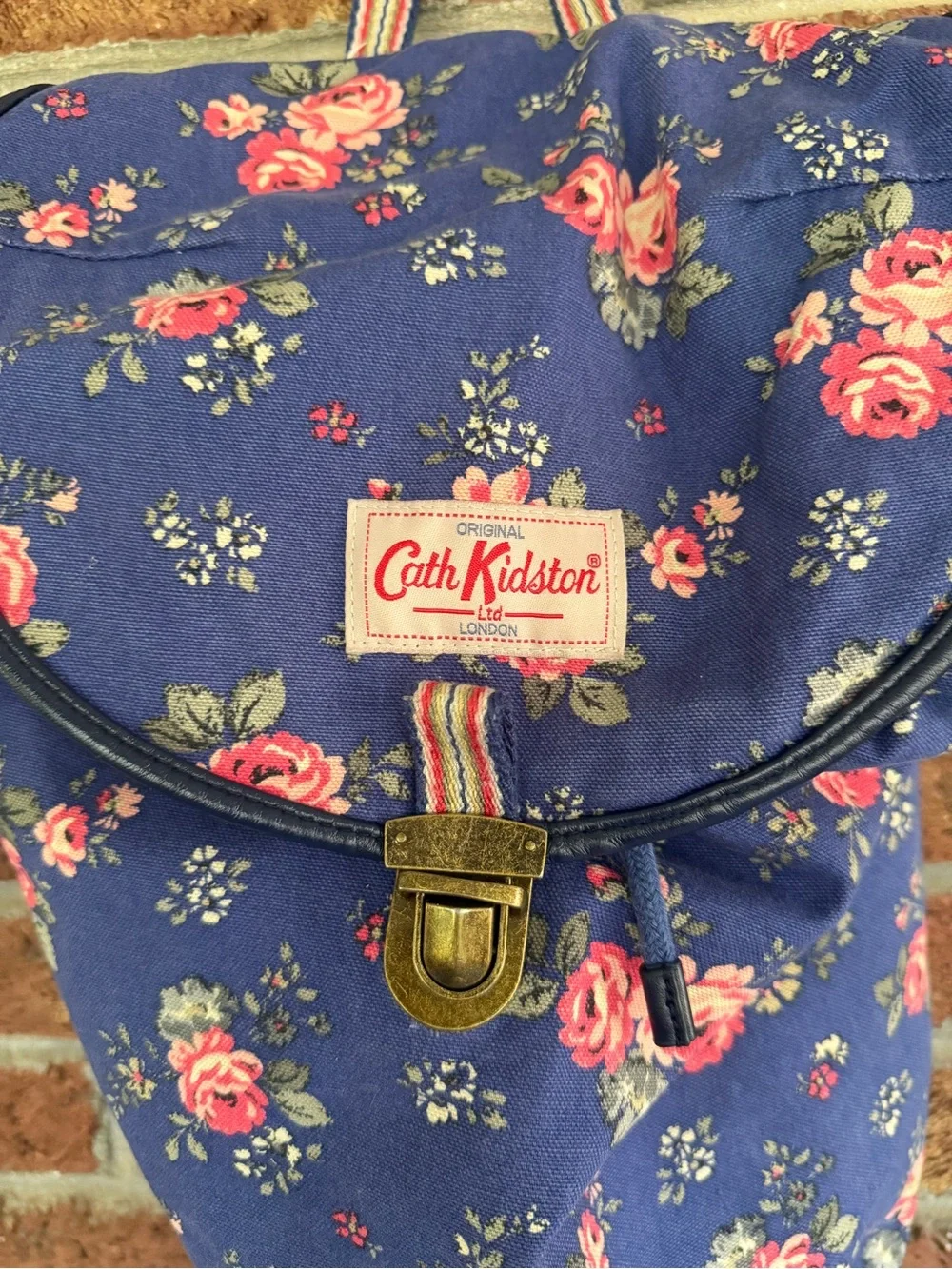 Cath Kidston Blue Floral Backpack